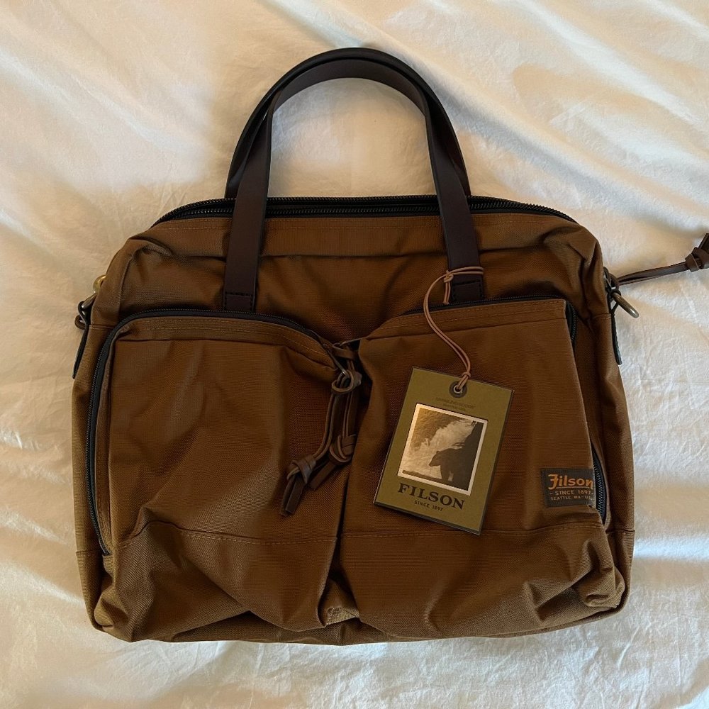 Filson Dryden Briefcase - Whiskey